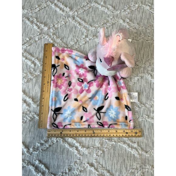 Little Beginnings Unicorn Plush Lovey Security Blanket Stuffed Animal Toy - Picture 7 of 7
